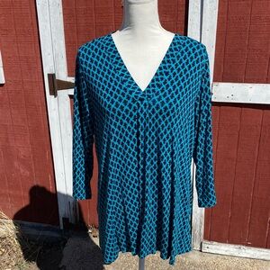 4/$20 Croft & Barrow leaf print top